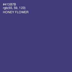 #413B7B - Honey Flower Color Image